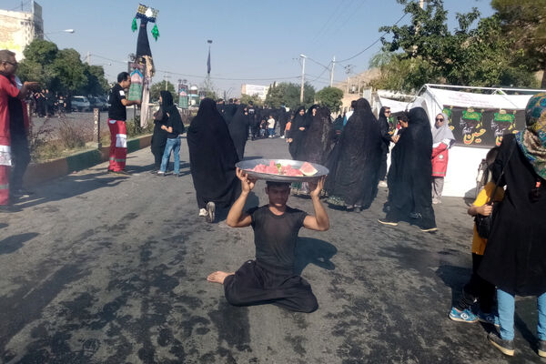 پیاده‌روی اربعین حسینی در شهرستان آباده 