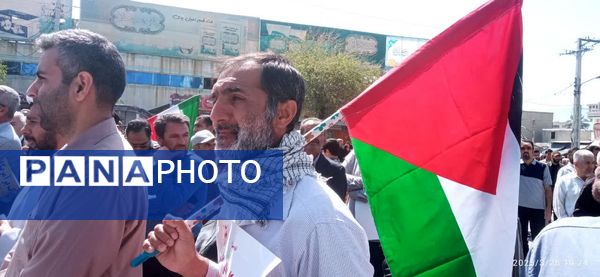 حضور پر شور مردم شهرستان کازرون در راهپیمایی روز قدس