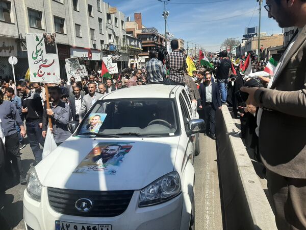 راهپیمایی روز قدس در شهر قزوین 