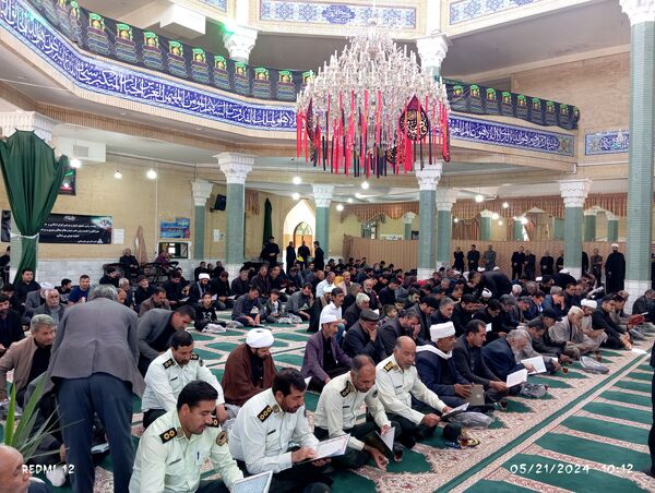 مراسم گرامیداشت شهید جمهور و شهدای سانحه بالگرد در شهرستان باخرز 