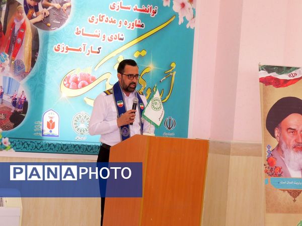 برگزاری اردوی تمشک پسران در اردوگاه شهید چمران بجنورد 