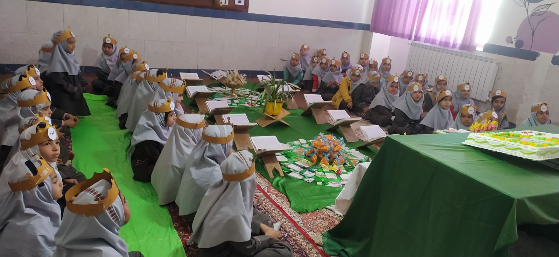 جشن قرآن جلوه‌ای از ایمان و دانش در مدرسه شهید نجفی فدافن 