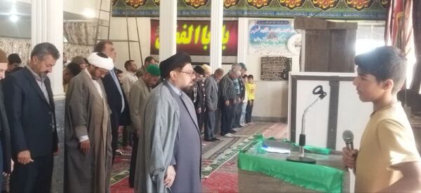 استقبال مردم شهر تیتکانلو از پرچم امام رضا(ع)