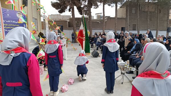 افتتاحیه آموزشگاه ۱۲ کلاسه‌ یاسمن خاکباز ۲ شهرستان نیشابور