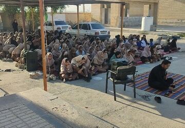  مراسم سوگواری حضرت فاطمه‌ زهرا(س) در مدرسه فروغ رضوان