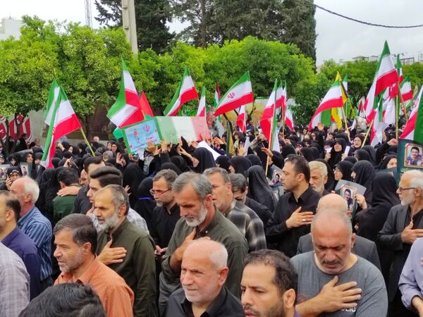 تشییع شهدای جنایت صهیونیست‌ها در بابل