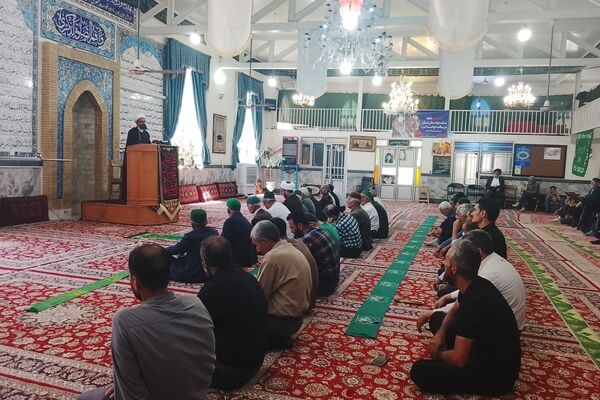 اقامه نماز جمعه عبادی سیاسی  در مسجد جامع شهربار نیشابور