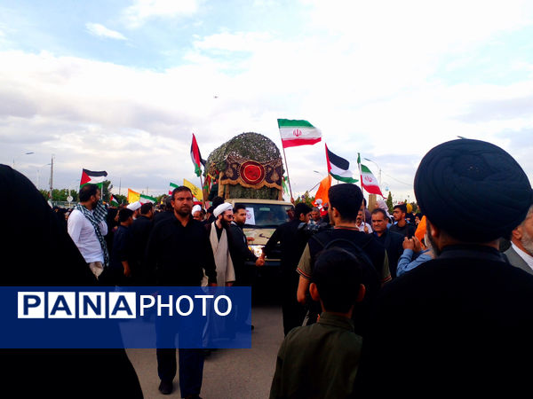 مراسم تشییع و خاکسپاری دو شهید گمنام دوران دفاع مقدس در قم