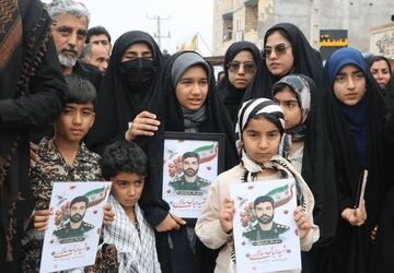 تشییع باشکوه ناوسالار شهید عباس سالاری و شهید پاسدار امیرحسین حیدری