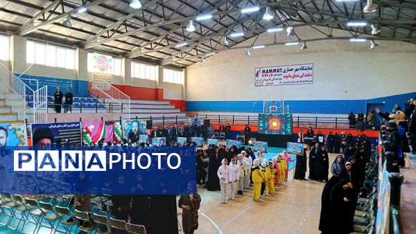 فستیوال ورزشی دختران رزمی کار در نیشابور