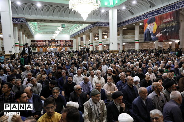 مراسم چهلمین روز شهادت «علی لاریجانی» در قم