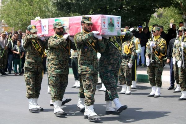 تشییع پیکر شهید محمد نعمتی سعیدآبادی در شهرستان بهارستان