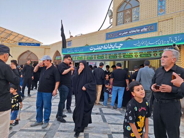 عزاداری هیئت‌های مذهبی در بارگاه منور امام زاده محمد عابد کاخک