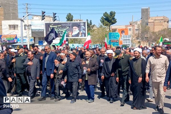 مراسم بزرگداشت چهلمین روز شهادت قائد امت در بجنورد
