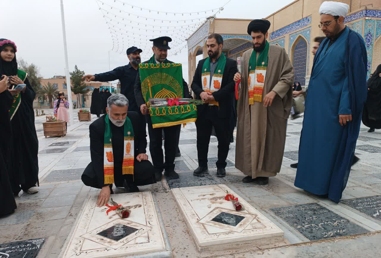 عطر رضوی بر مزار شهدا و آستان سید نصرالله پیچید