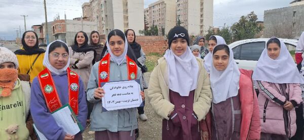 پیاده‌روی خانگی به‌مناسبت دهه فجر در گلوگاه