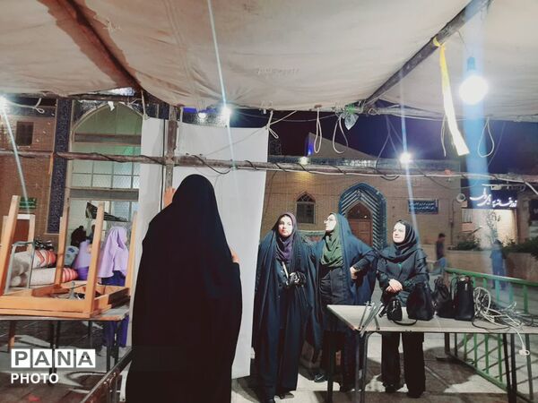 موکب دبستان سرای امید در پاتوق نوجوان مبارز تفت
