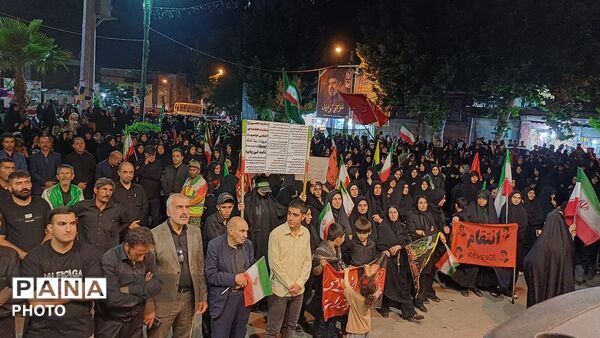 تجدید بیعت مردم کوهدشت با آرمان‌های حسینی در میدان امام خمینی (ره)