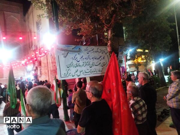 شکوه دلدادگی؛ موج جمعیت در اجتماع ۱۷۲ نیشابور