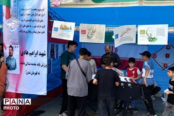 برپایی غرفه های مهدویت، فرهنگی هنری، بهداشت - سلامت، ورزشی و بسیج فرهنگیان در چهاردانگه