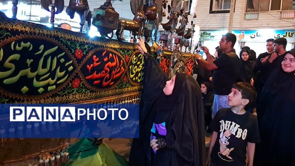 حرکت دسته عزاداری چلچراغ زنجان