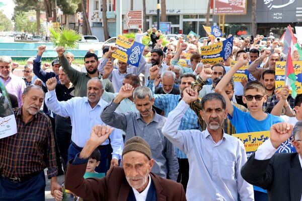خشم گناباد در پی جنایات رژیم صهیونسیتی 