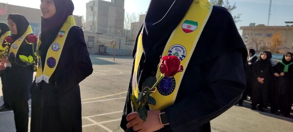مراسم وداع با شهید گمنام در دبیرستان شهید هاشمی نژاد نیشابور