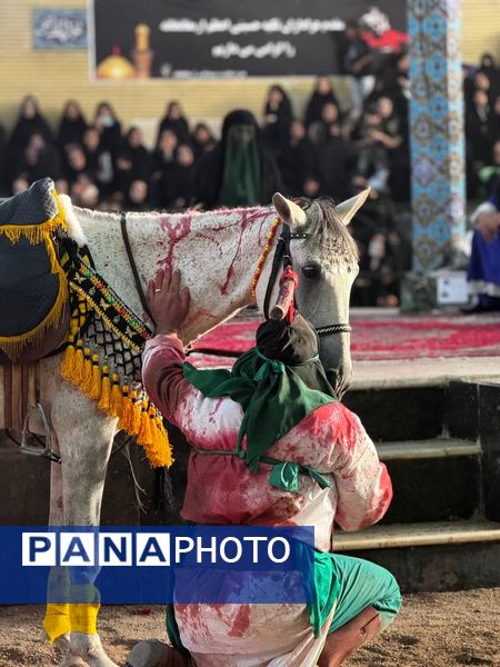 مراسم سنتی تعزیه‌خوانی در شهر ارمغان‌خانه زنجان 