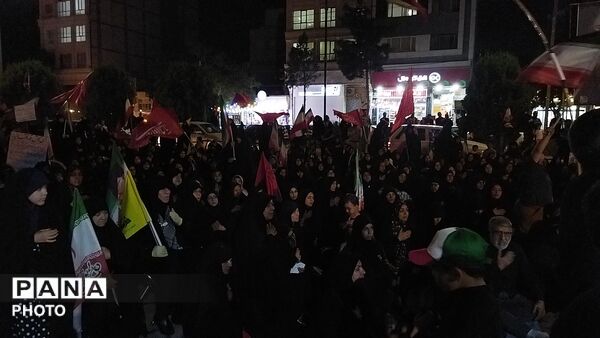 مراسم شب دوم محرم در بلوار فضل نیشابور-۱