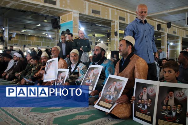 مراسم بزرگداشت شهادت سید‌الشهدا خدمت و شهدا همراه در خرم‌آباد