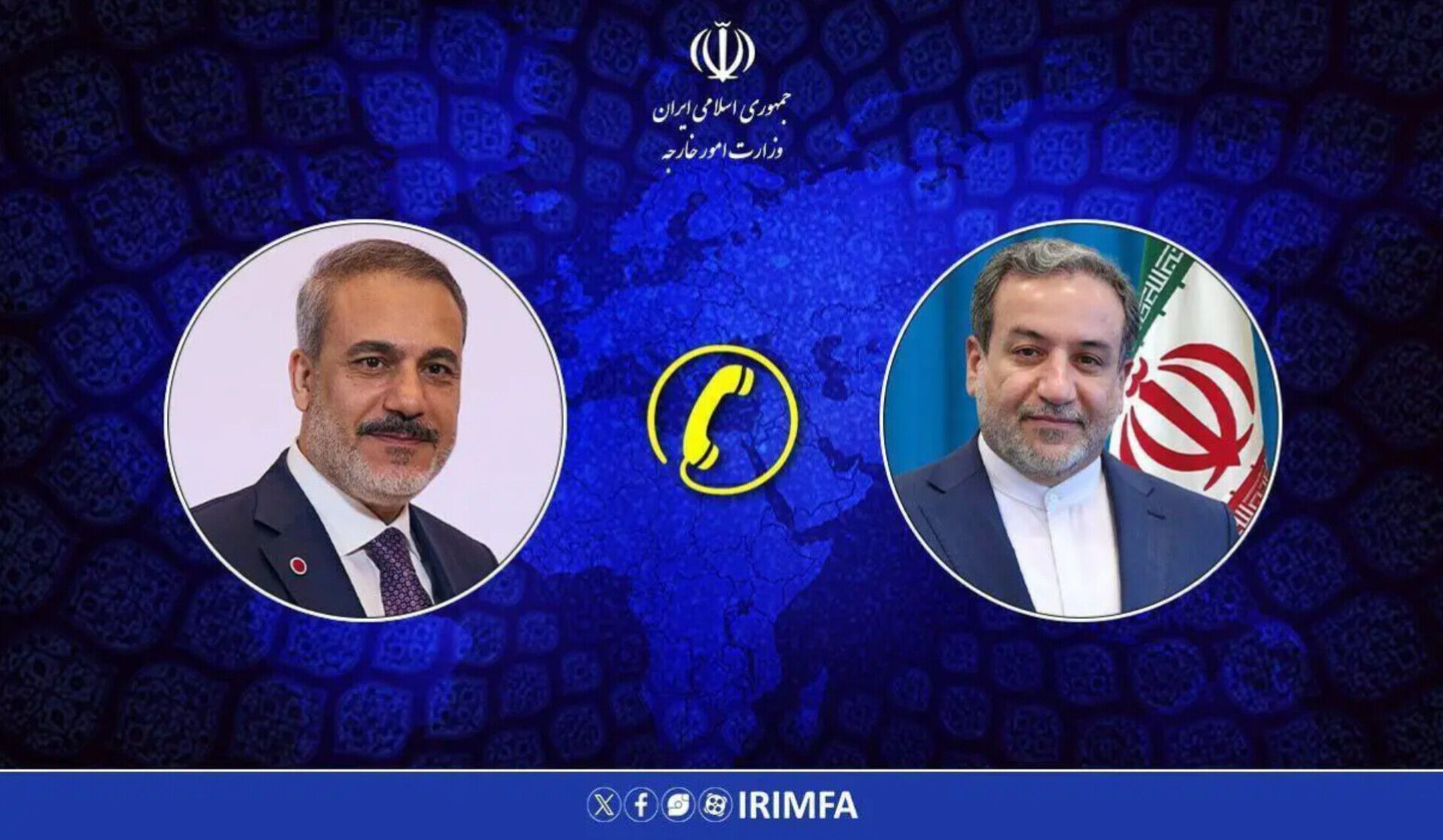 گفتگوی تلفنی وزرای امور خارجه جمهوری اسلامی ایران و ترکیه