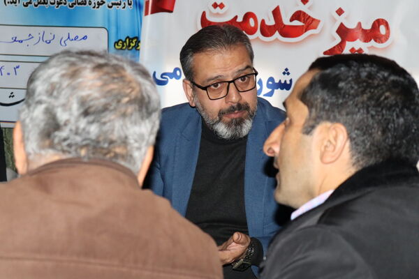 میز خدمت در بخش بندپی شرقی به‌مناسبت دهه فجر