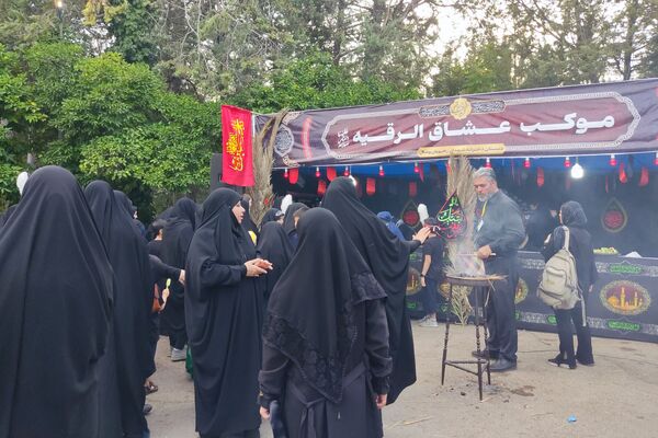 پیاده‌روی و موکب گردی کودکانه در دانشگاه صنعتی شیراز به‌مناسبت اربعین حسینی