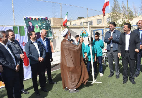 آیین زنگ «مهر و مقاومت» در مدارس شهرستان بهاباد