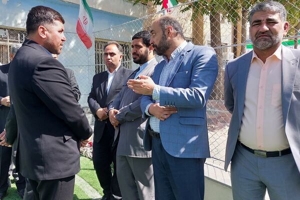افتتاح زمین چمن مدرسه امام رضا(ع) پردیس