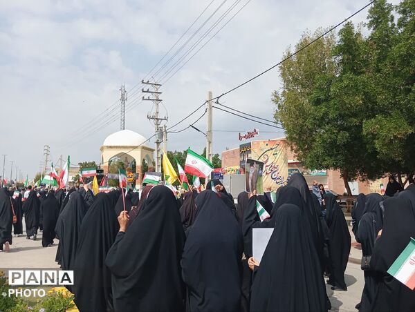 راهپیمایی روز قدس در شهر لطیفی لارستان