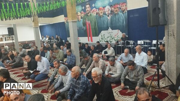 آیین گرامیداشت اولین سالگرد شهید حسین قربانی در نظرآباد 