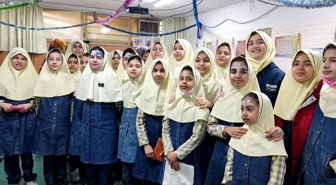 جشن هدیه به خدا در دبستان دخترانه هاجر