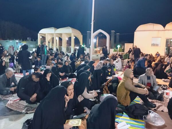 مراسم شب احیای بیست و سوم در امامزاده سیدمرتضی کاشمر