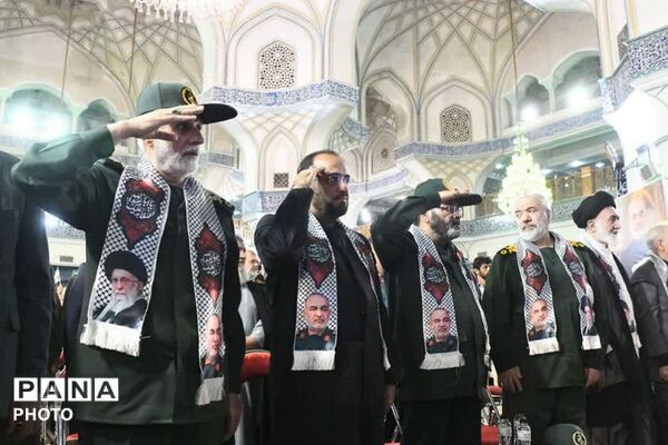 مراسم سالگرد شهادت سردار حسین سلامی در ناحیه دو شهرری 