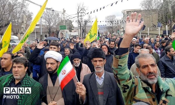 راهپیمایی پرشکوه روز قدس در اسدآباد