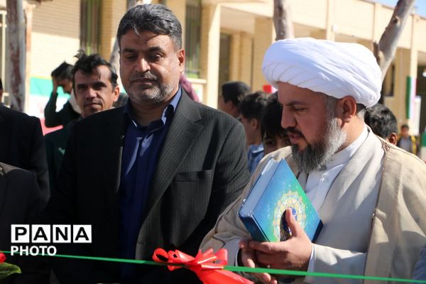 افتتاح زمین چمن دبیرستان شهید علی نکویی شهرستان فهرج