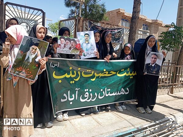 کاروان «در پناه خورشید» میهمان رزق‌آباد کاشمر شد