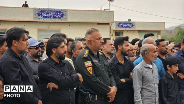 تشییع پیکر پاک شهید ابراهیم استوی در شهر شمیل بندرعباس