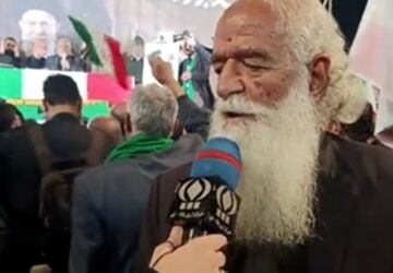 آیین وداع با پیکر مطهر امیر سپهبد «سید عبدالرحیم موسوی» 