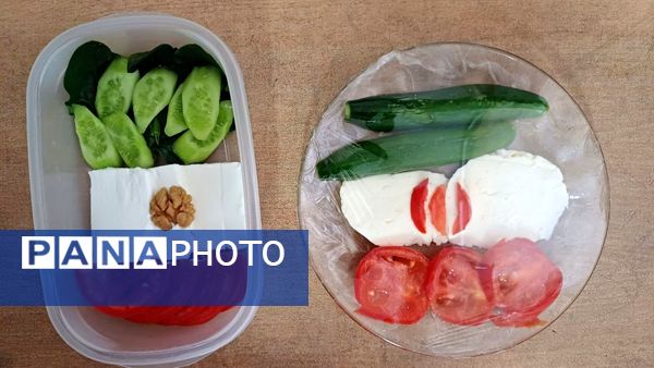 صبحانه سلامت با تم پرچم در دبستان دخترانه فرهنگیان ۱