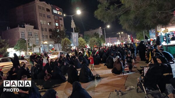 شب تاسوعا در بلوار فضل نیشابور 