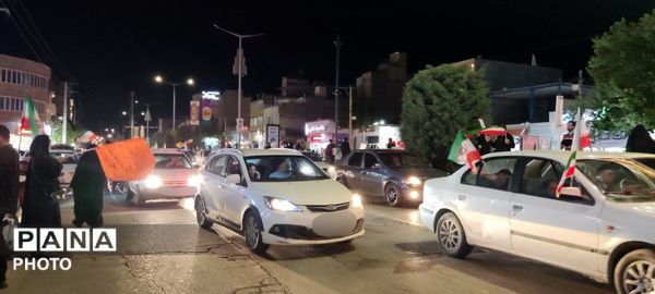  شکوه و اقتدار رژه خودرویی در حسینیه فضل 