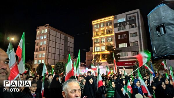 اجتماع مردمی در بیست و پنجمین شب از مراسمات بلوار فضل نیشابور 