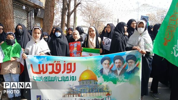حضور باشکوه مردم مومن باخرز در راهپیمایی روز قدس